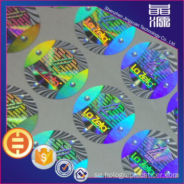 Custom Round Colorful Hologram Sticker